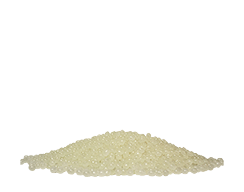 a pile of raw hot melt adhesive